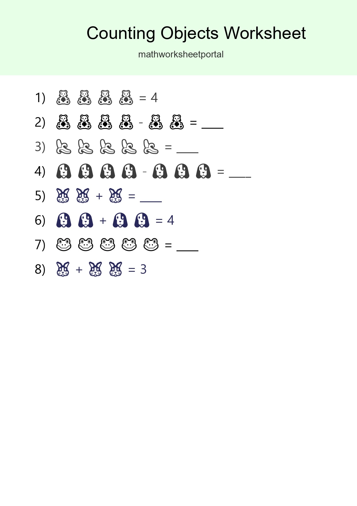 Learn Counting With Pictures Worksheet (Pre-K) - Part 53